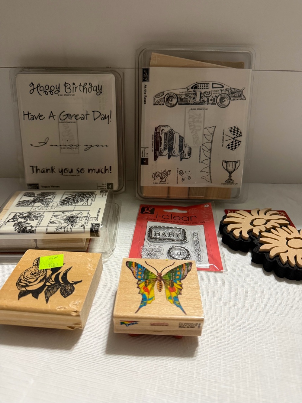 Stampin' Up! And random stamp lot